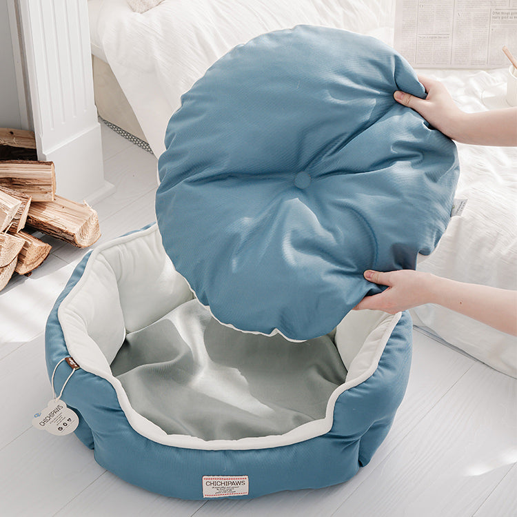 2color enclosure cushion bed