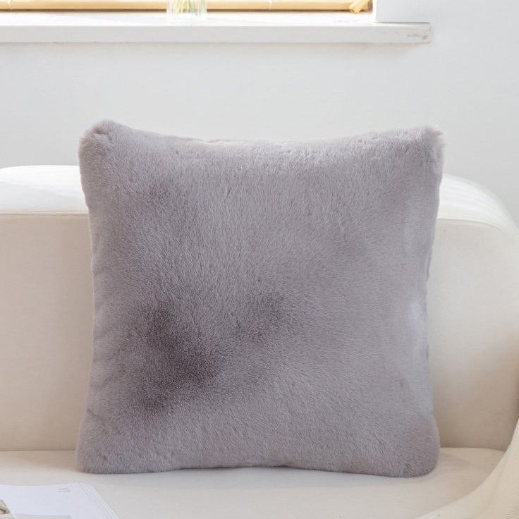 7color simple fur cushion