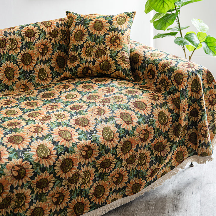 sunflower sofa cover