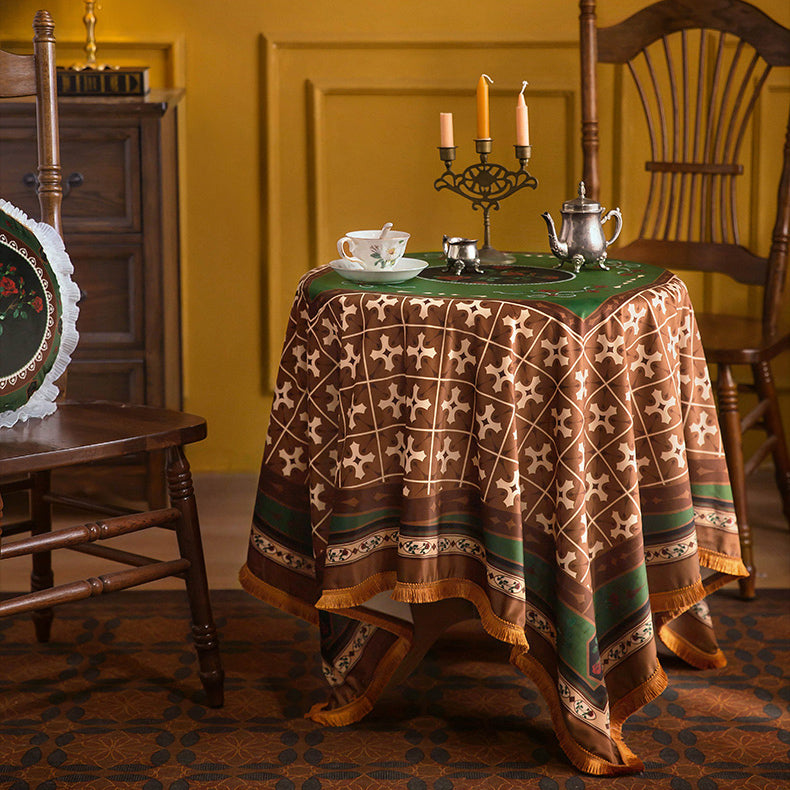european rose art table cloth