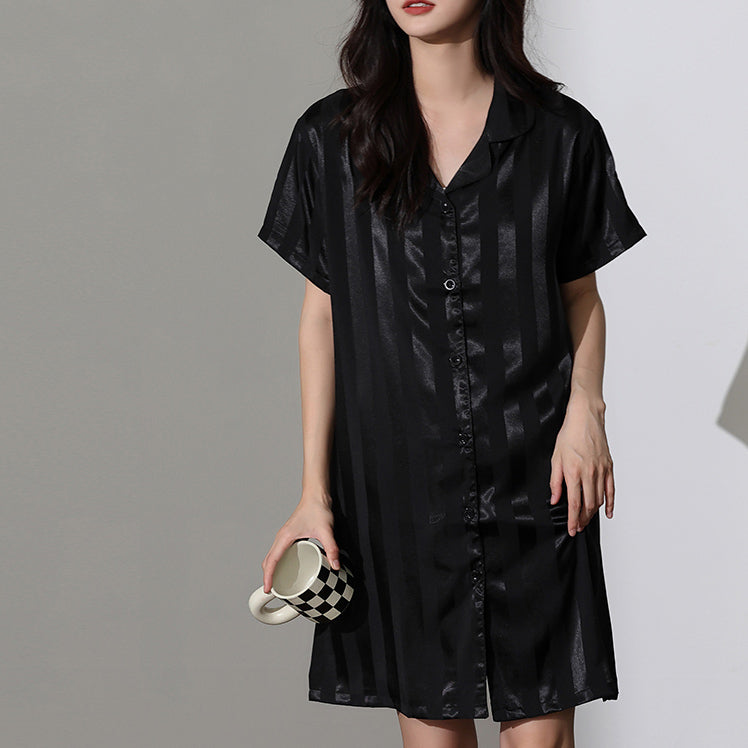 4color onepiece stripe roomwear