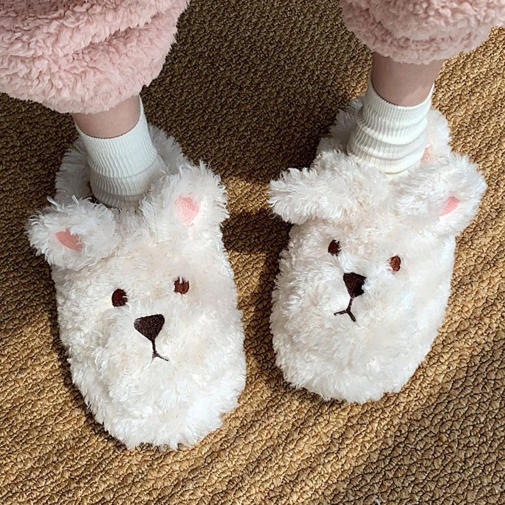 3color far bear roomshoes