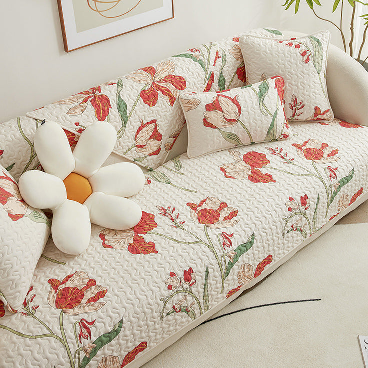 4design retro girly flower cushion