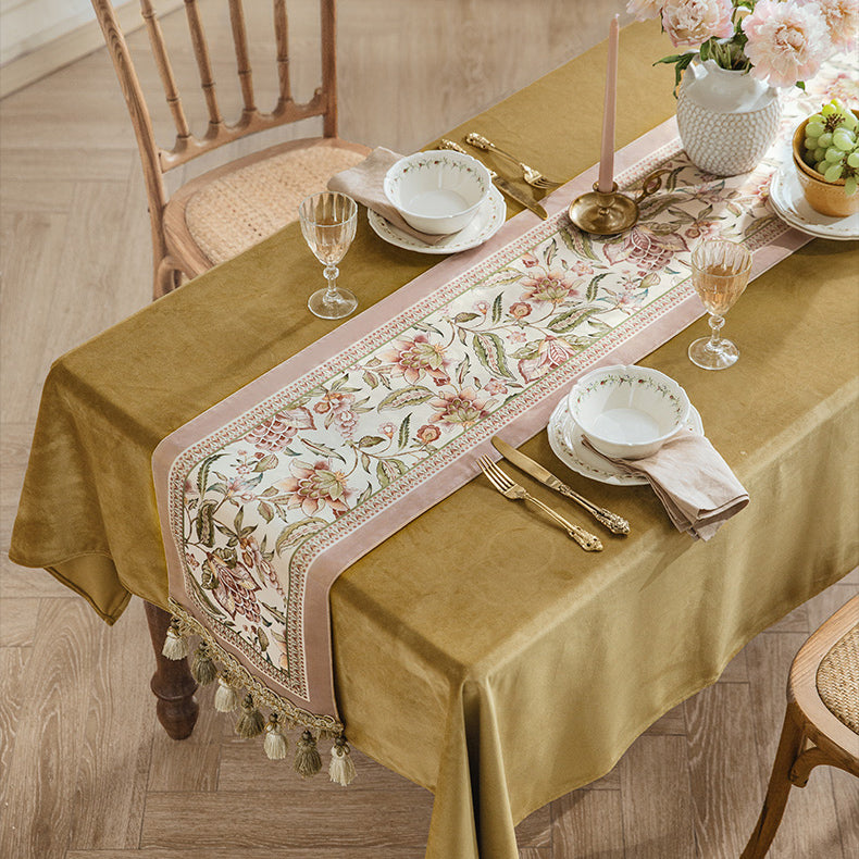 pink like a dream flower table runner