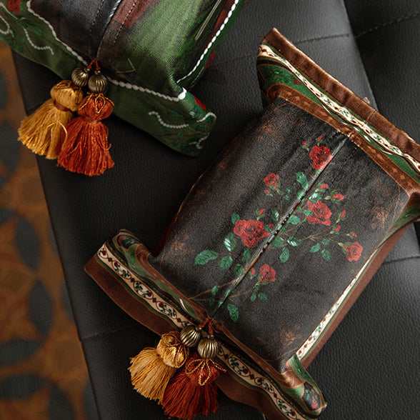 2design european rose art tissue case