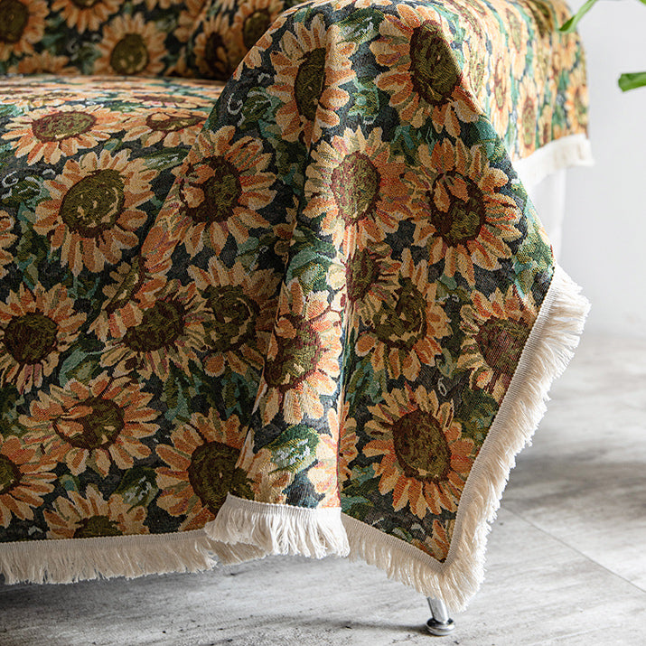 sunflower sofa cover