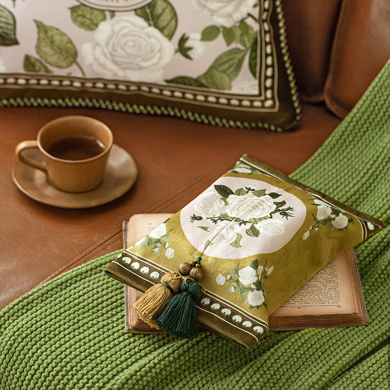 2design white rose tissue case