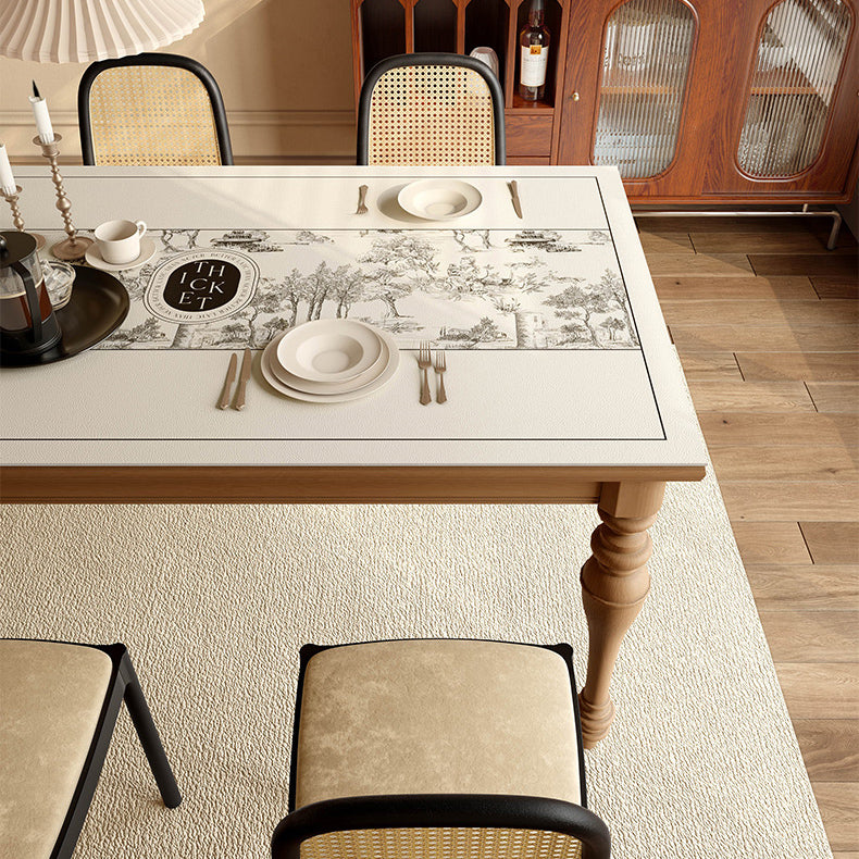2design black toile de Jouy square table mat