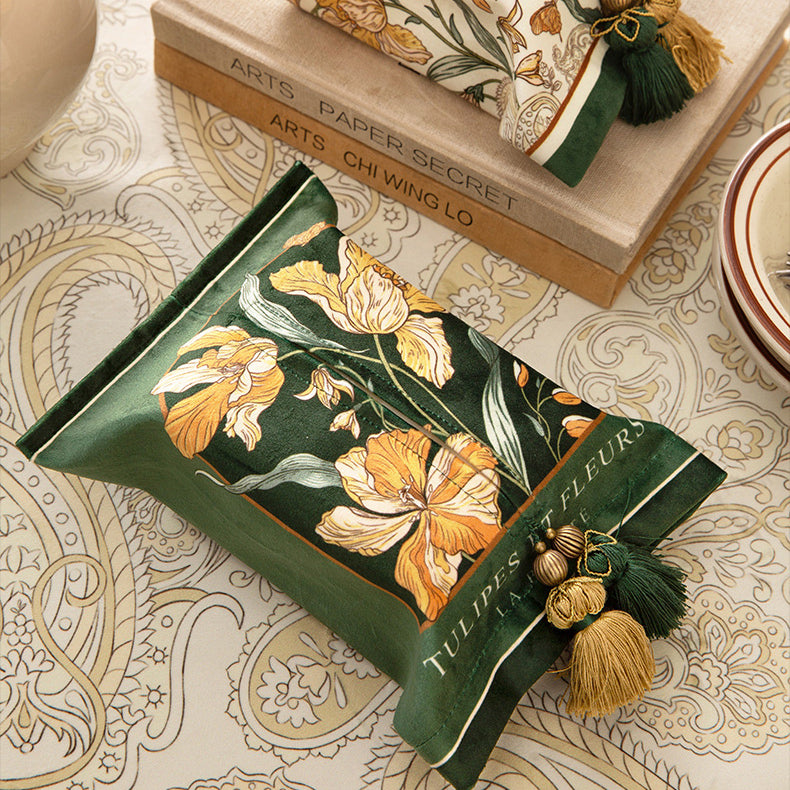 2design elegant green tissue case