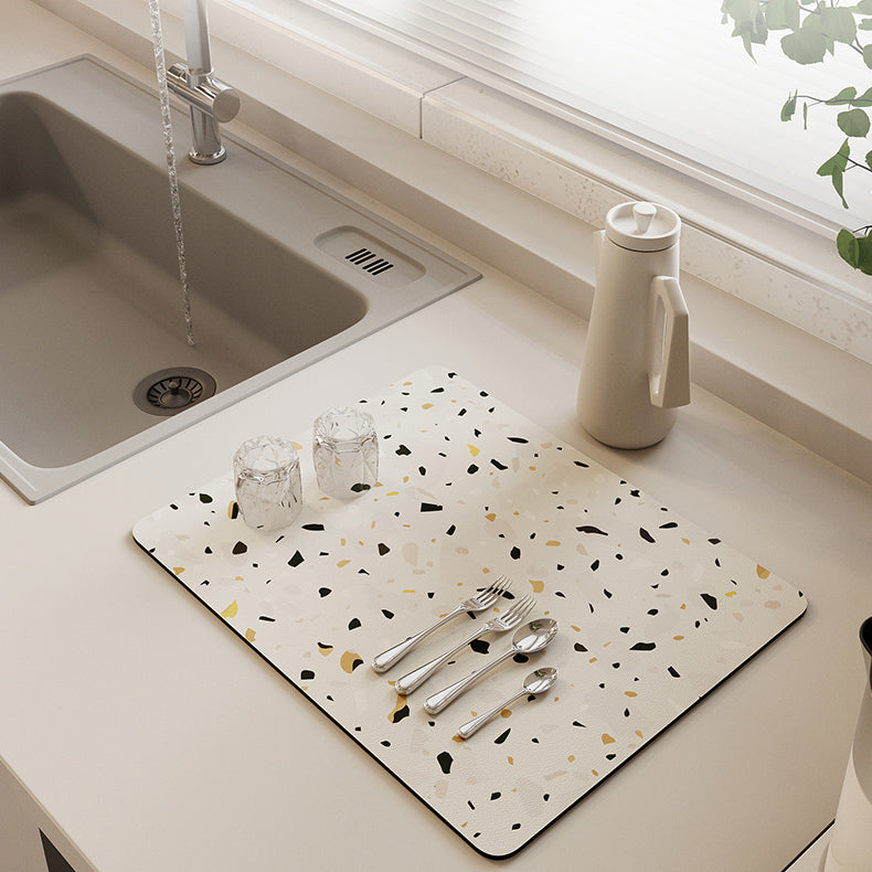 5color stone pattern sink mat