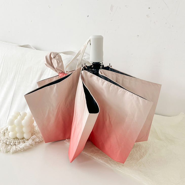 3color gradation color folding uv parasol