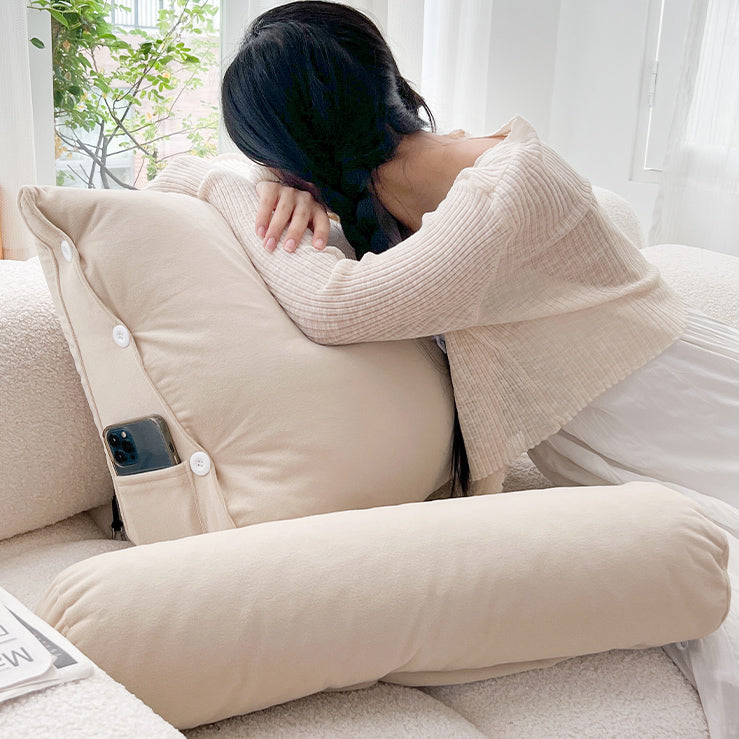 8color velvet multi backrest cushion