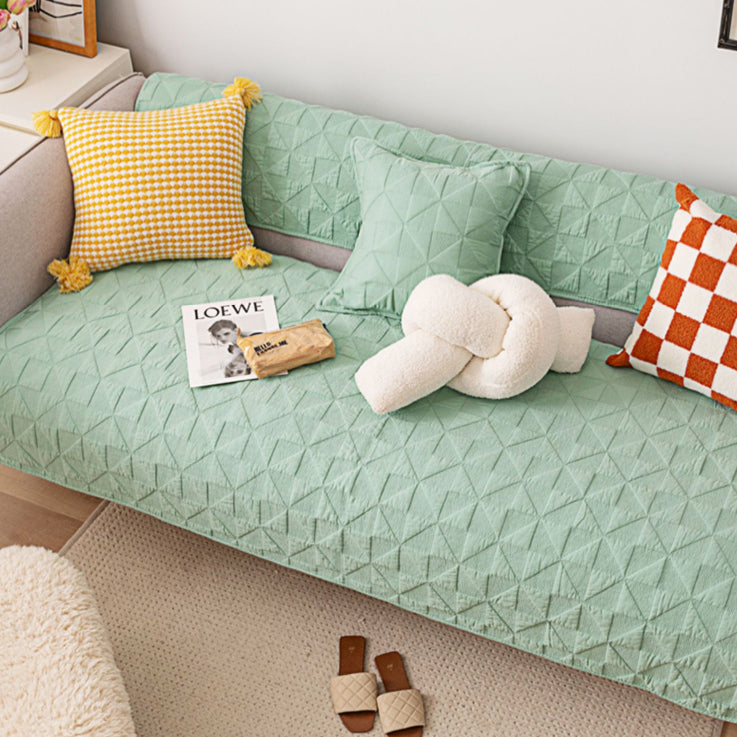 6color triangle quilt sofa cover