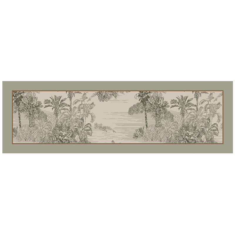 green tropical step mat