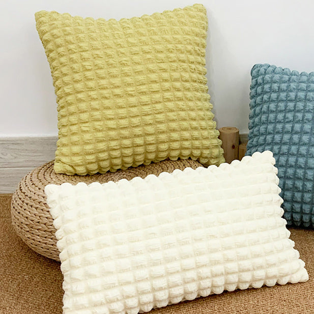 4color block bubbles cushion