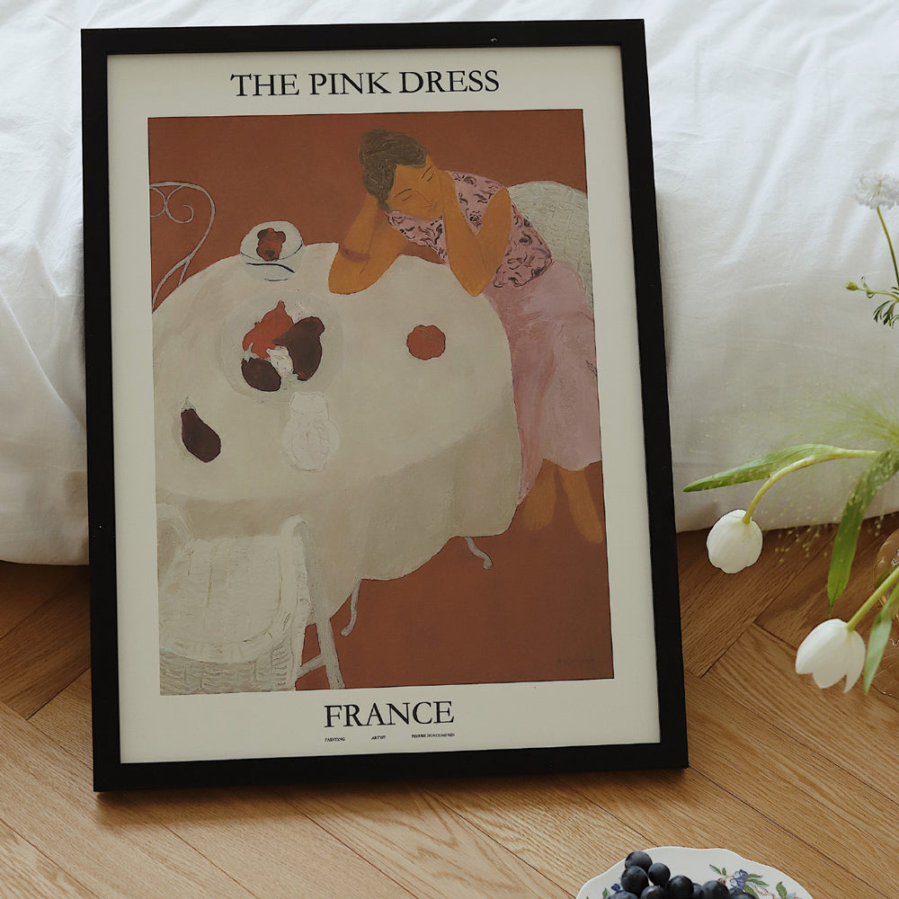 3design girl modern poster & frame SET