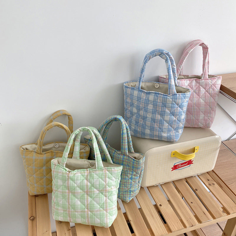 【即納】5color quilting check bag