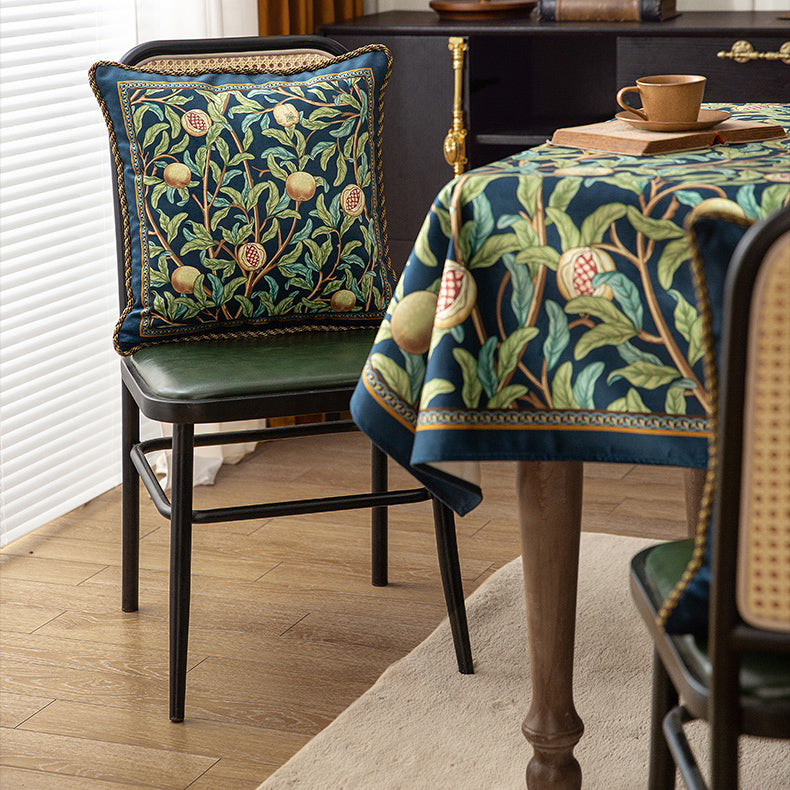 american retro pomegranate square cushion