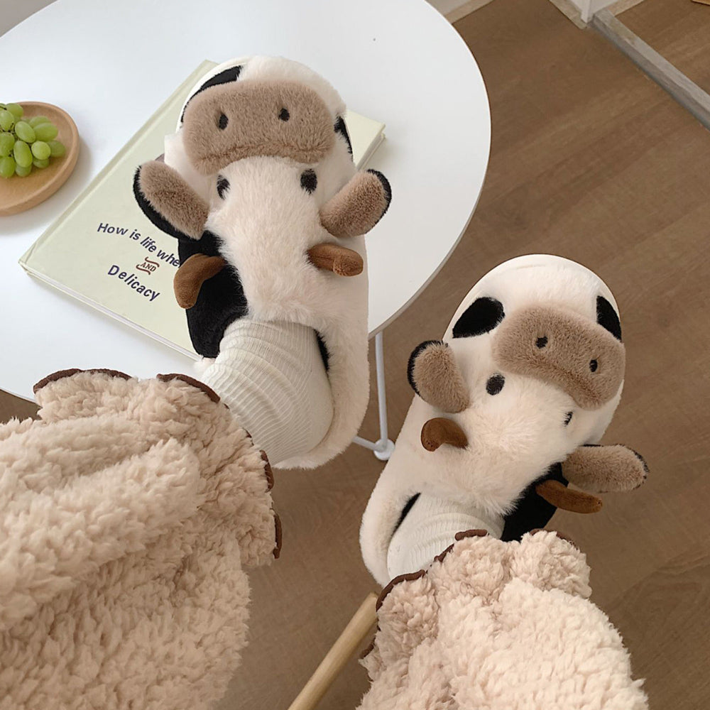 cute cow roomshoes