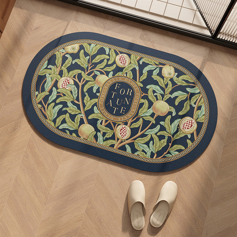 american retro pomegranate bath mat