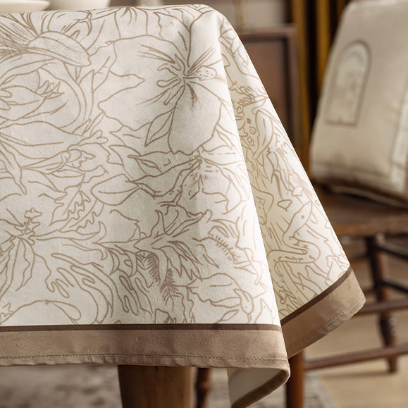 meilleure nature brown table cloth