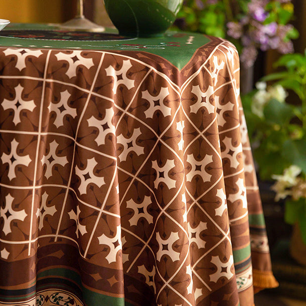 european rose art table cloth
