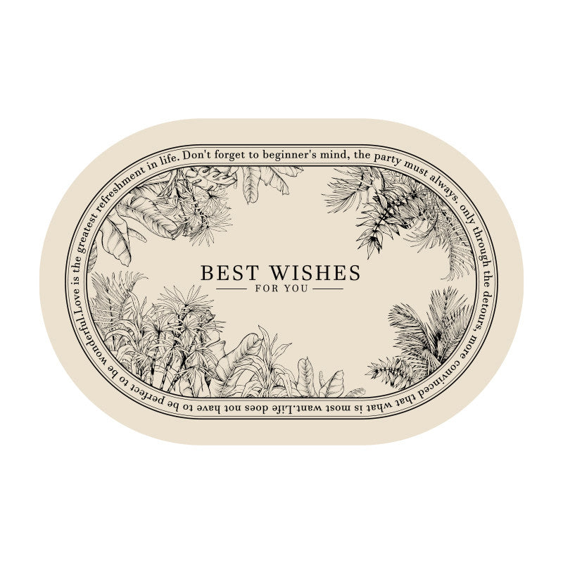 lucky logo luxury bath mat