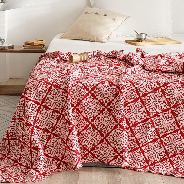 5color ethnic pattern blanket