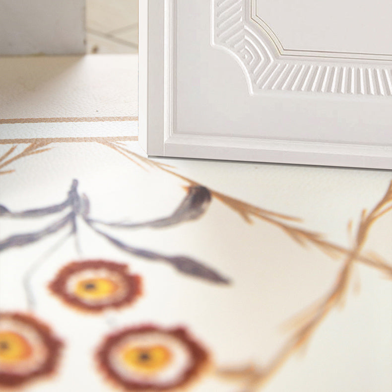 pink tuilp everthing door mat