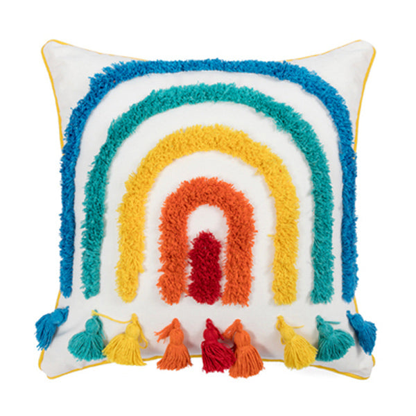 6design colorful rainbow cushion