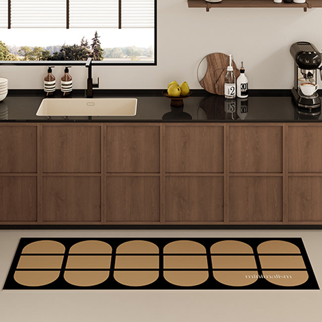 minimalism retro kitchen mat