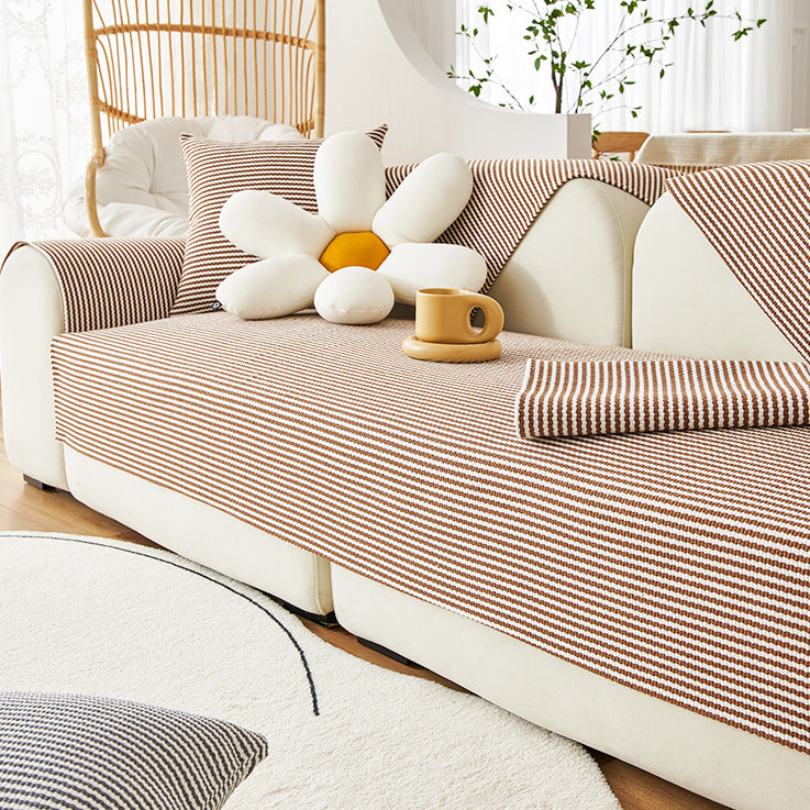 4color simple border sofa cover