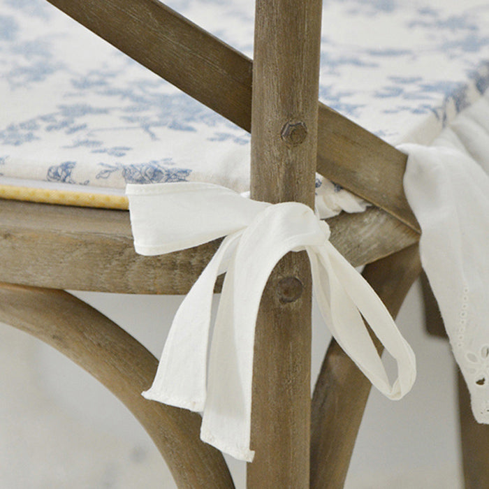 blue flower chair cover