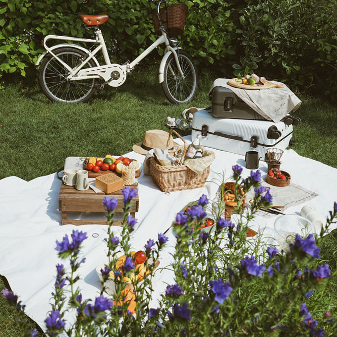 2color waterproof simple picnic sheet