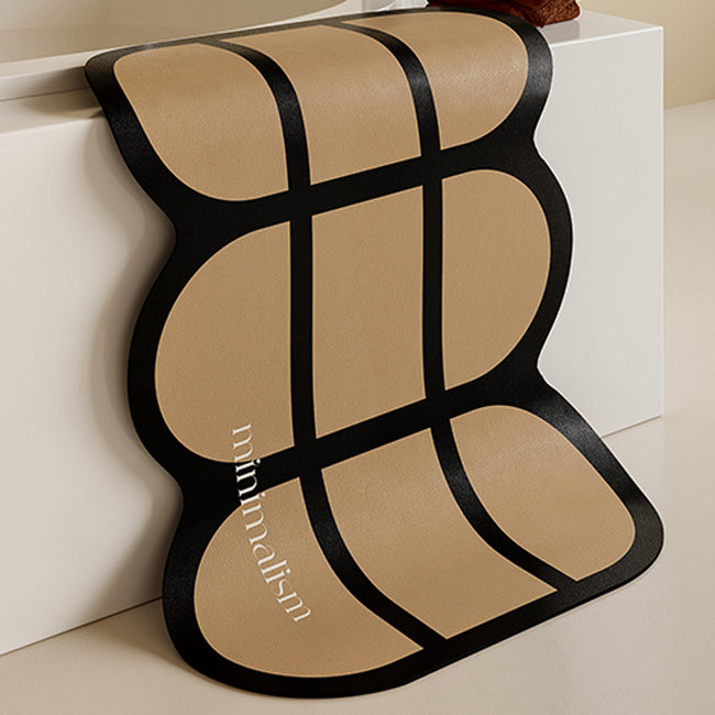 minimalism retro bath mat