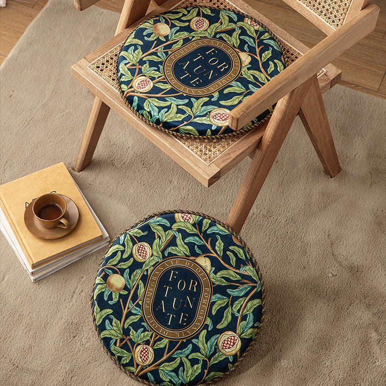 american retro pomegranate round cushion