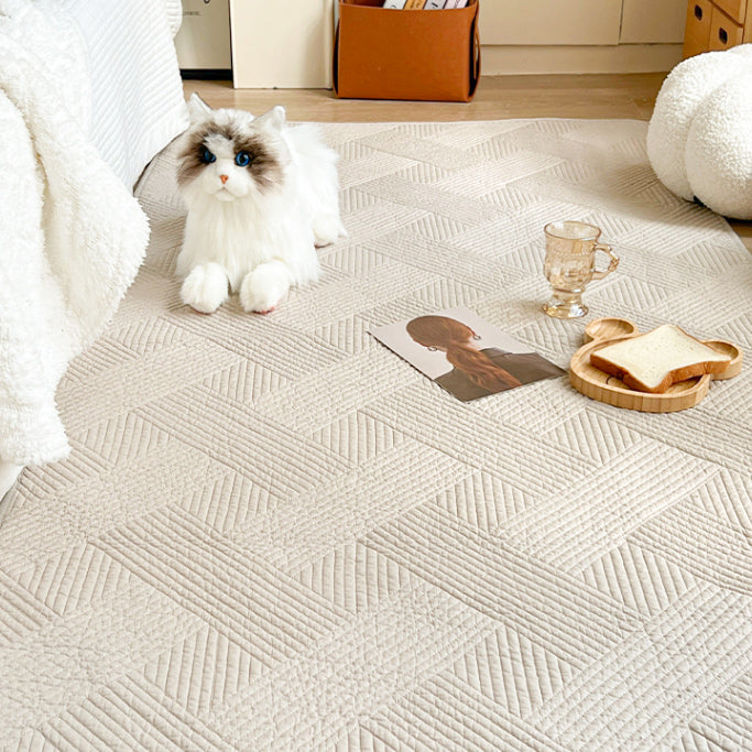 5color cross stitch floor mat