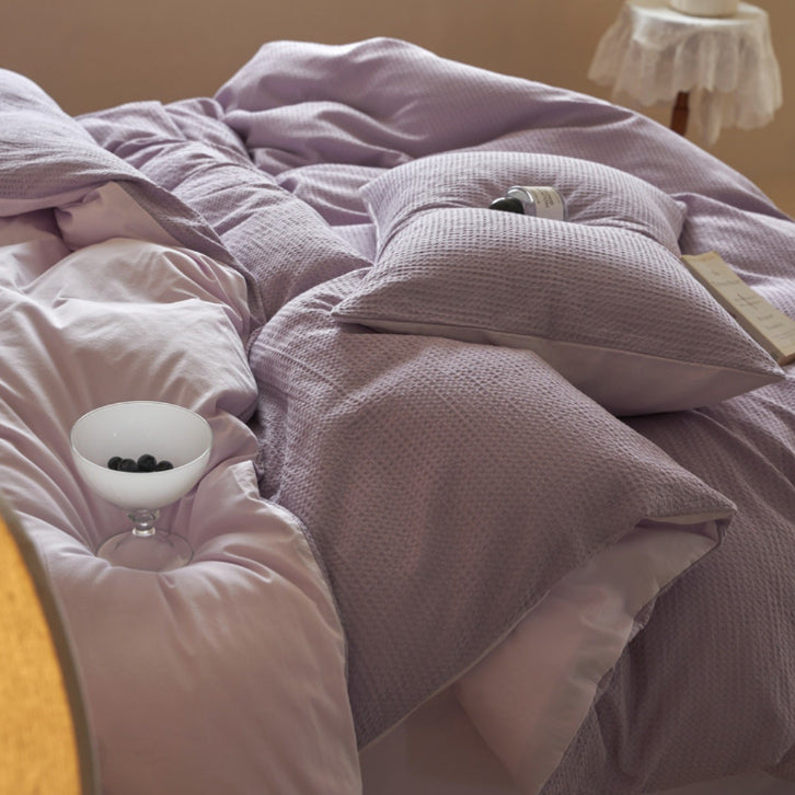 8color waffle logo tag bedlinen set