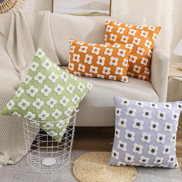 6color boa flower cushion