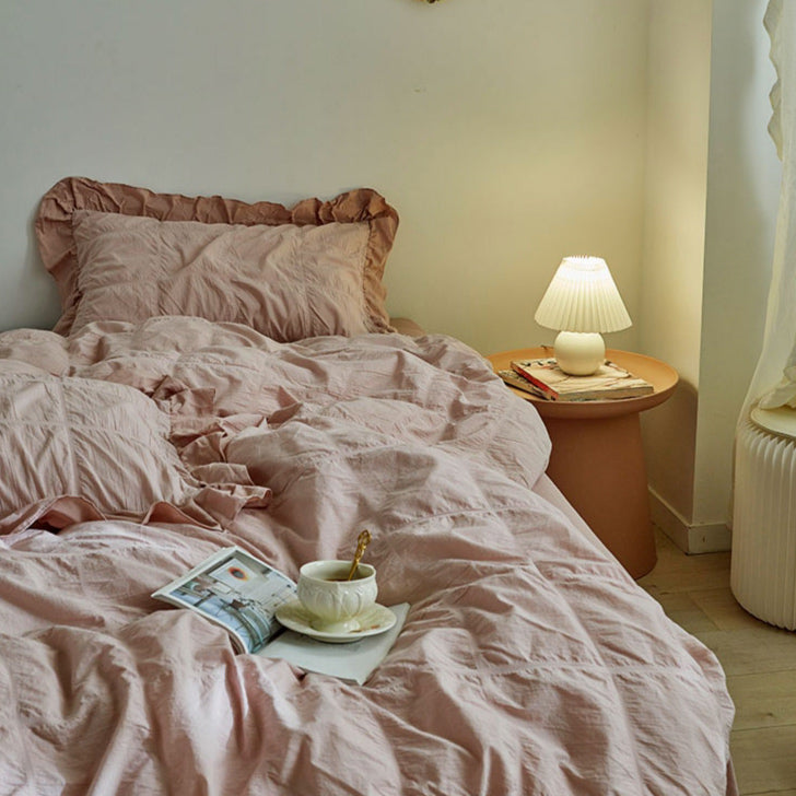 5color frill gather bedlinen set