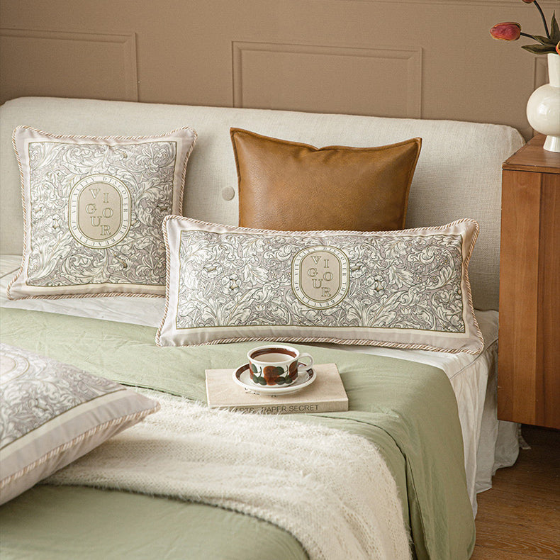 vigour luxury logo square cushion