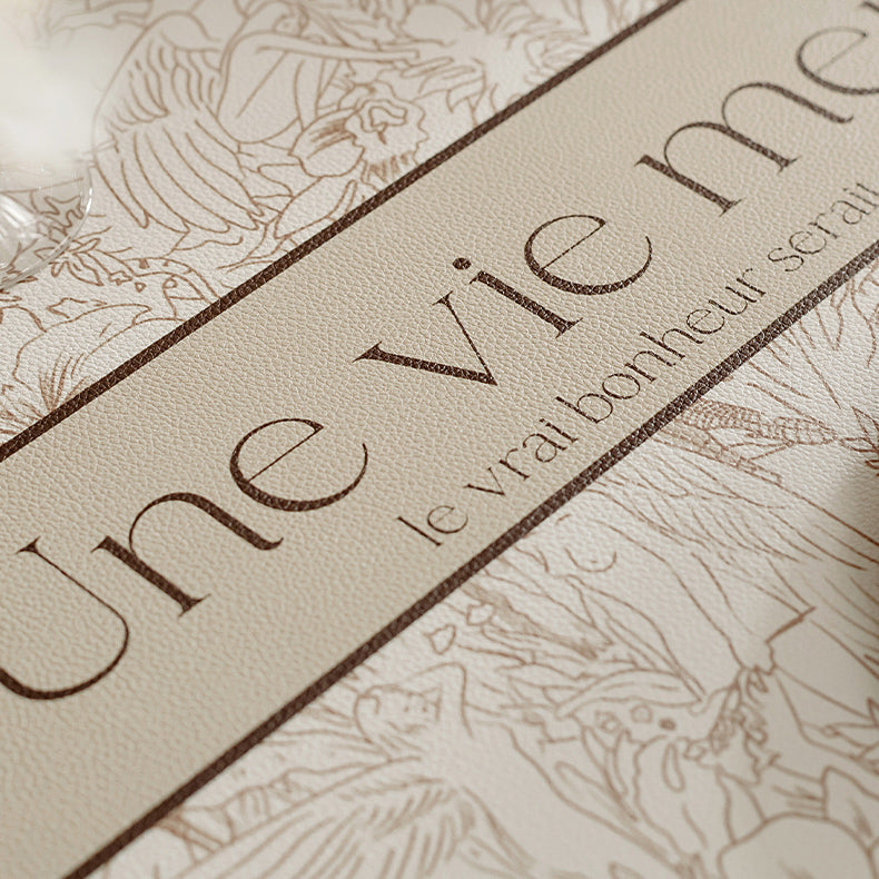 meilleure nature brown square table mat