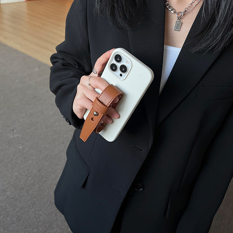 brown leather belt iPhonecase