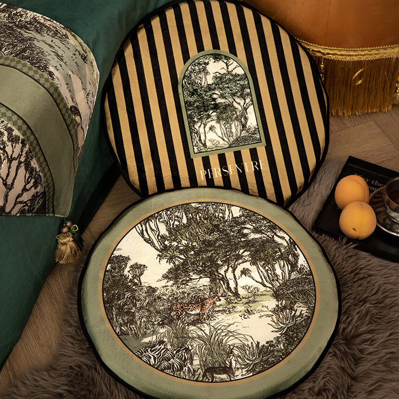 2design green persevere logo cushion