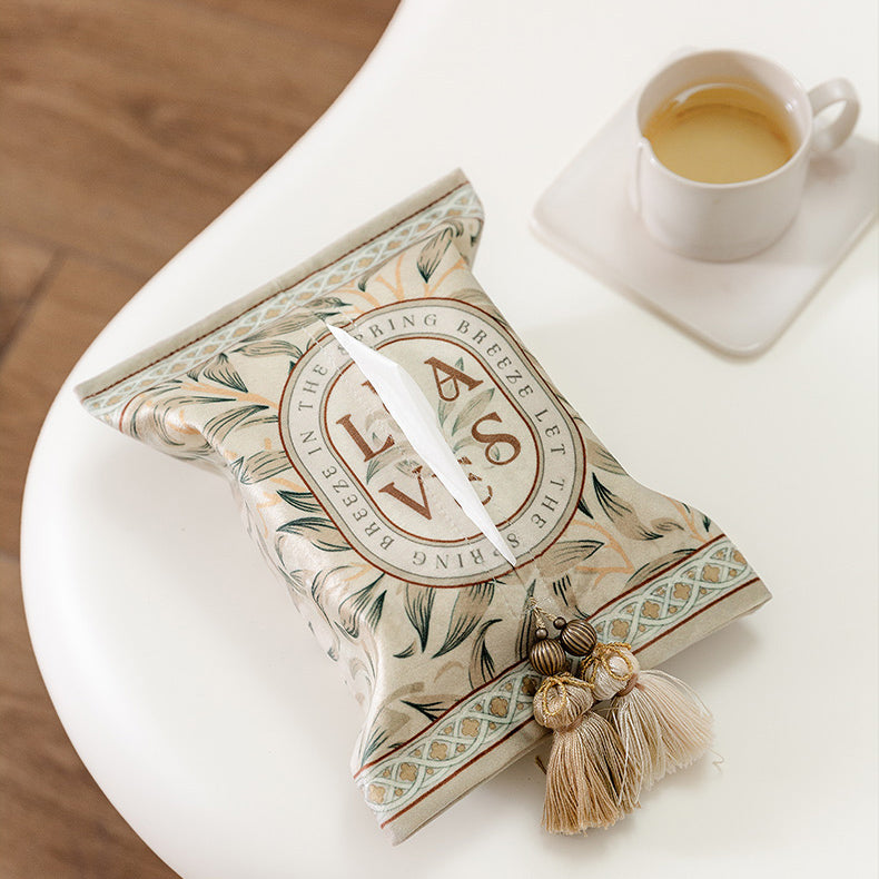 leaves art logo tissue case