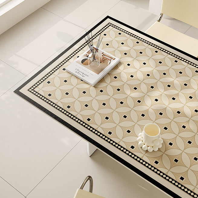 2design brown retro tile square table mat