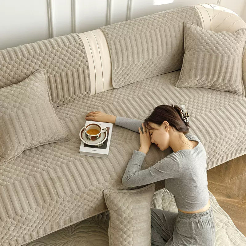 7color embossed pattern sofa cover