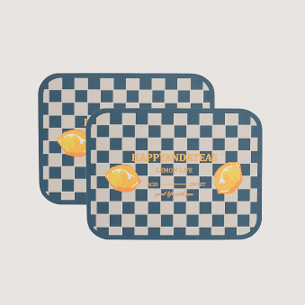 4design checkered flag place mat