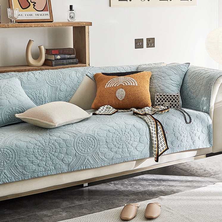 4color dark quilt sofa cover