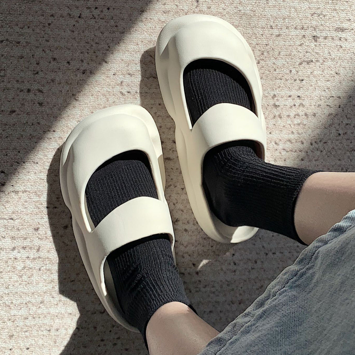 5color strap rubber roomshoes